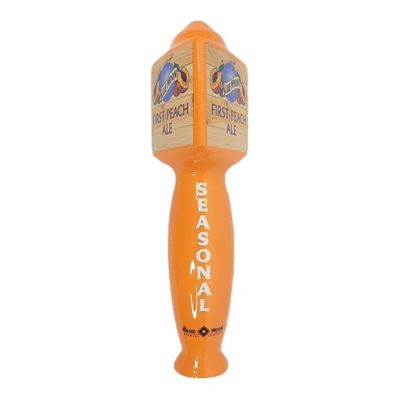 Blue Moon First Peach Ale Seasonal Beer Tap Handle Pub Bar Keg Man Cave Ceramic - Picture 4 of 11